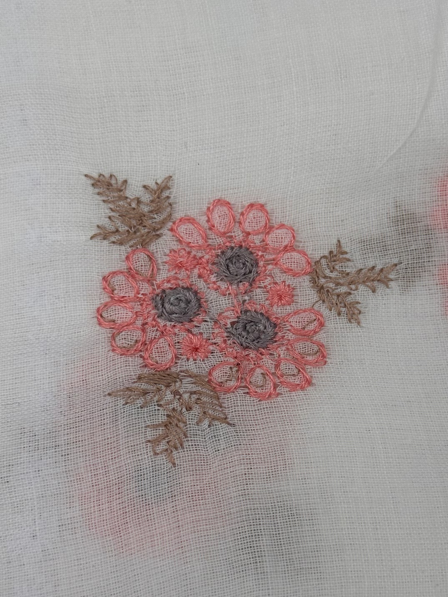 Luxury Swiss Lawn Fabric with Delicate Floral Motif Pattern