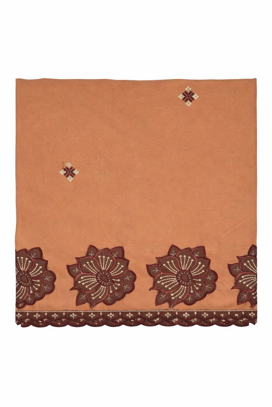 Premium Embroidered Swiss Lawn with Elegant Floral Border