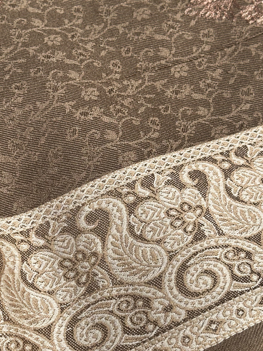 Pure Marina Luxury Shawl with Premium D.M.C Embroidery Work